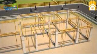 3D Video of E Smart Magnesium Mineral Board Used as Non Removal Building Templates [upl. by Saint]