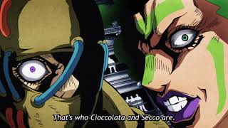 Jojo Golden Wind who are the Cioccolata and Secco HD [upl. by Chico474]