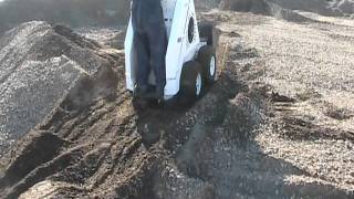 RAMROD Mini Skid Loader 930  working in the dirt pile [upl. by Arraet]