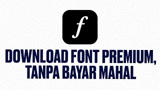 Download Font Premium GRATISAN EMANG BOLEH Adobe Font [upl. by Yendirb]