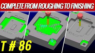 From roughing to finish – Powermill Tutorial – Powermill programming – Powermill 2024 [upl. by Krystalle]