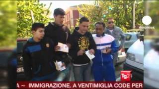 Immigrazione tensioni al confine italofrancese [upl. by Ras]