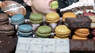 ASMR MACARON CHOCOLATE ICE CREAM CAKE DESSERT 마카롱 초콜릿 아이스크림 マカロンチョコレートアイスクリーム मैकरॉन चॉकलेट आइसक्रीम [upl. by Enahpets71]