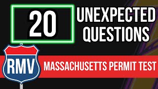 RMV Massachusetts Permit Test 20 Unexpected Questions [upl. by Baskett]