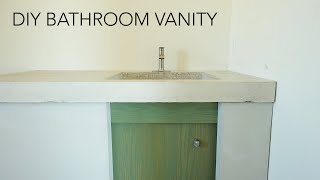 Concrete Bathroom Sink and Vanity [upl. by Jardena]