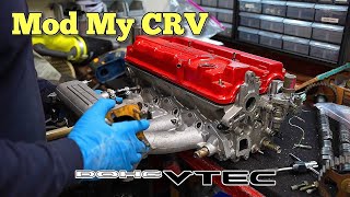 B20 VTEC Build Guide  B16 Cylinder Head  8k Rpm Screaming Honda  Mod My CRV RD1 [upl. by Lodnar527]