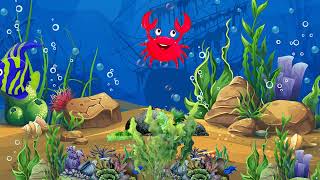 Bedtime Lullabies and Calming Undersea Animation Baby Lullaby  soothing fish video baby  Relaxing [upl. by Nekciv]