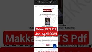 Makkar ielts Speaking Pdf Jan to April 2024 ieltsspeaking ielts [upl. by Sirraj]