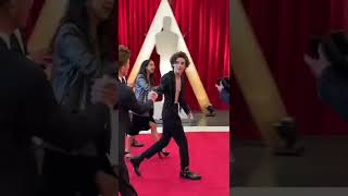 Timothée Chalamet at the 94th Academy Awards red carpet 2022 [upl. by Lezti]