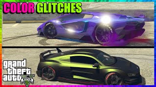 Car PAINTJOB GLITCH Pearlescent  Chrome  Crew  Matte  Every Color Possible  GTA 5 ONLINE [upl. by Airetas]