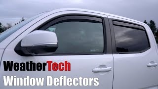 WeatherTech Window Deflectors vs AVS Vent Visors Toyota Tacoma [upl. by Dearman]