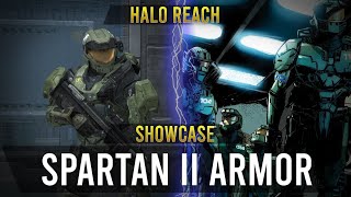 Spartan II Armor Showcase Halo MCC Reach [upl. by Behlau120]