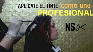 COMO APLICAR TINTE COMO UNA PROFESIONAL 👸👸  retoque de raíz cabello virgen y cabello con canas [upl. by Kath]