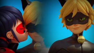 Risk  End of Season  Kiss Scene Ladynoir  English Dub  Season 04  Miraculous Ladybug [upl. by Anerrol]