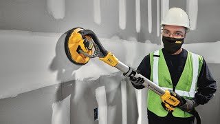 NEW Dewalt Cordless Drywall Sander First Look [upl. by Annovahs51]