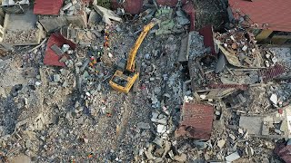 Devastation as far as the eye can see Watch our Antakya drone footage [upl. by Adarbil72]