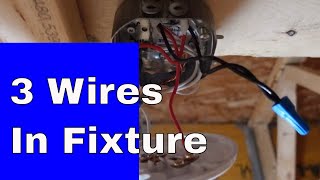 How To Wire A Light Fixture With Red Black And White Wires [upl. by Alodi]