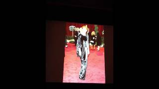 Tilda Swintons Asymmetrical Gown Hal Rubenstein talks 100 Unforgettable Dresses [upl. by Farrell37]