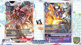 DIGIMON TCG Local match Chaosdramon X Black vs Hunter Purple  POKESOS [upl. by Clarey]