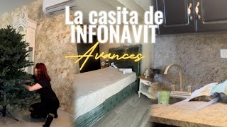 AVANCES EN LA CASA DE INFONAVIT ✅  Ponemos el pinito 🌲  Blog ✨ [upl. by Gader]