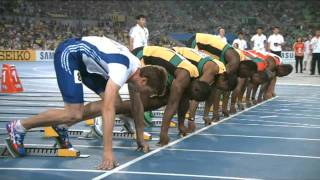 BOLT FAIL  Usain Bolt False Start at Daegu 2011 World Championship Full HD [upl. by O'Donoghue]