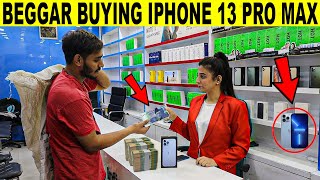 Beggar Buying IPHONE 13 Pro Max Prank  Rich Beggar SmartiesPrankTV [upl. by Pasquale563]