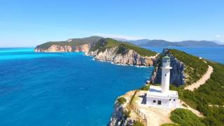 Capo Lefkas Lefkada Greece island 4K [upl. by Bruis]