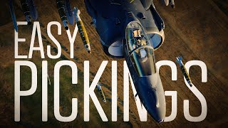 DCS quotEASY PICKINGSquot AV8B HARRIER [upl. by Scottie]