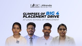 Glimpses  BIG 4 Placement Drive  Logic School of Management [upl. by Elamaj]