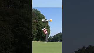 Robert MacIntyre Driver off the deck 🤯  📹 via dpworldtour golfswing golf pgatour dpworldtour [upl. by Norvan581]