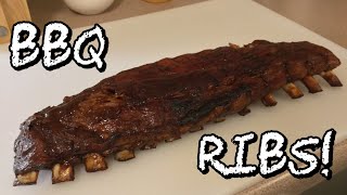 Barbecued Pork Ribs Recipe  What’s For Dinner [upl. by Nel]