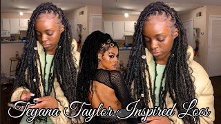 How To Teyana Taylor Inspired Faux Locs  DETAILED [upl. by Nnaeel]