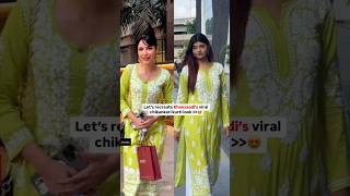 Recreate Khanzadis Stunning Look in viral Chikankari Kurti  viralvideo khanzaadi celebstyle [upl. by Kciredor]