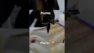 Porter parcel 📦 manishoneinonly shorts shortvideo trendingshorts viralclips porter motovlog [upl. by Schach]