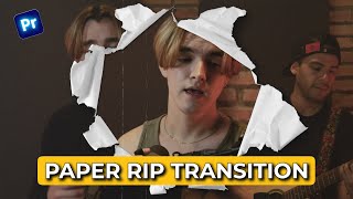 How to Make a Paper Rip Transition in Premiere pro Hindi  Free Paper Rip Transition [upl. by Cindy]