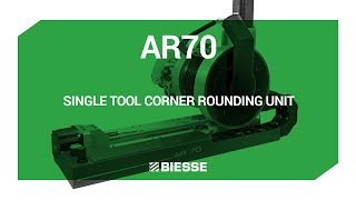 Biesse  AR70  Single Tool Corner Rounding Unit [upl. by Keheley803]