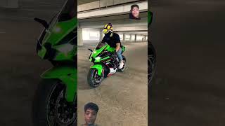 Zx10r bike stunt ninja h2r Kawa saki  short viral ytshorts [upl. by Paule420]