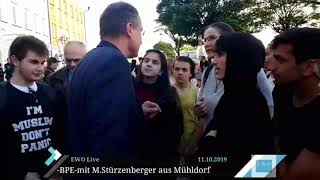 Pausengespräch in Mühldorf  Knappe 5 Minuten Irrsinn  Stürzenberger vs Moslems [upl. by Desdamona]