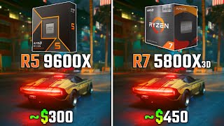 RYZEN 5 9600X vs RYZEN 7 5800X3D  Test in 6 Games [upl. by Ayahsey]