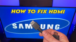 SAMSUNG TV  How to Fix HDMI No Signal Error Problem [upl. by Nhguahs569]