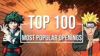 Top 100 Most Popular Anime Openings OF ALL TIME HD 1080p [upl. by Kristoffer44]