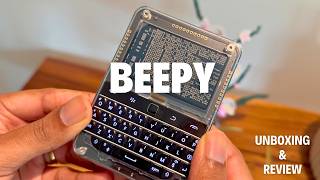 Unboxing SQFMI Beepy  Tiny Linux Blackberry Computer [upl. by Lonne]