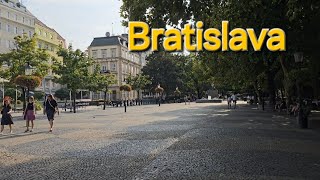 Walking Tour Bratislava  Slovakia đź‡¸đź‡° [upl. by Tav]