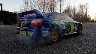 CUSTOM EXHAUST  SUBARU WRC HPI WR8 4K [upl. by Decamp]