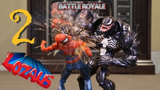 AMAZING SPIDER MAN VS VENOM BATTLE ROYALE Stop Motion Video [upl. by Dirgni382]