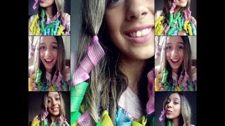 como fazer cachos no cabelo sem baby liss e chapinha  curl formes [upl. by Kipp]