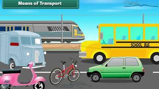 Class 2 EVS  Means of Transport For Kids  CBSE Board [upl. by Gabey]