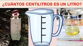 Cuantos centilitros tiene un litro [upl. by Ateuqirne]