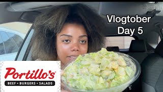 Vlogtober  Loving Myself  Portillo’s ASMR Mukbang [upl. by Shirlie96]