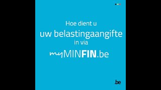 Hoe dient u uw belastingaangifte in via MyMinfin [upl. by Nagaem]